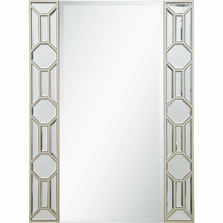 CAMDEN ISLE 25.6 x 34.6 in. Lilian Rectangular Wall Mirror, Champagne 86532